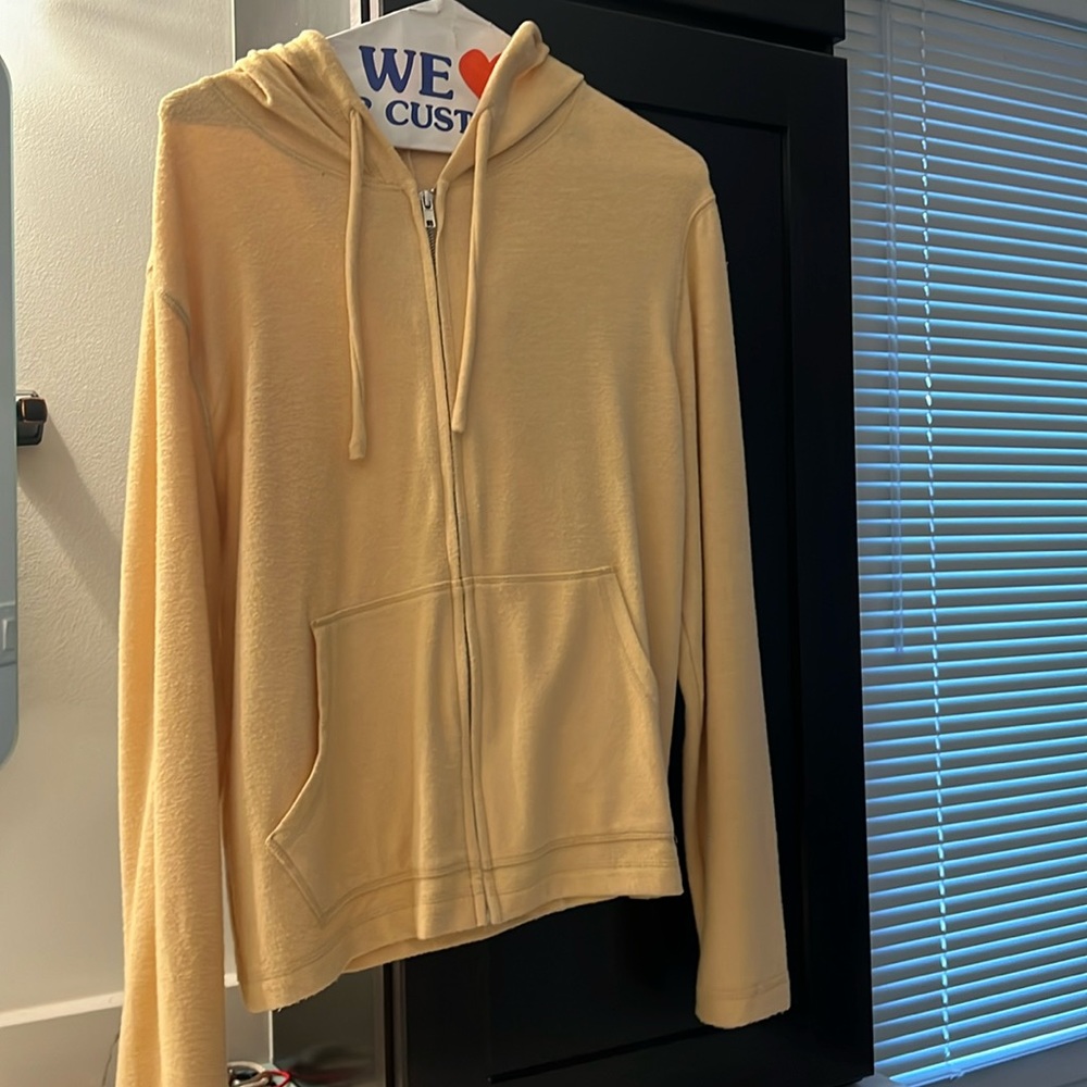 Super soft mustard color zipper sweater. Never worn